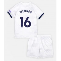 Camisa de time de futebol Tottenham Hotspur Timo Werner #16 Replicas 1º Equipamento Infantil 2023-24 Manga Curta (+ Calças curtas)